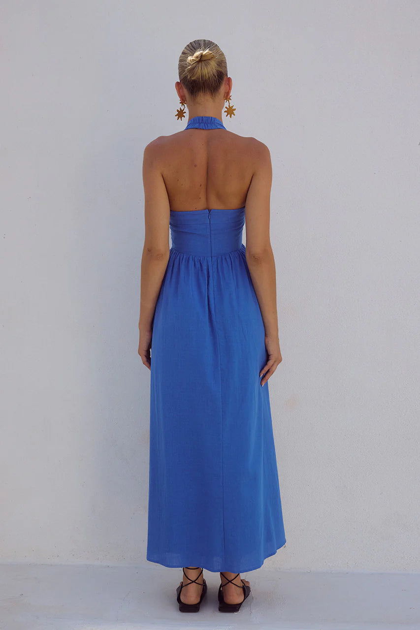 LOCKLEA MIDI DRESS CORNFLOWER