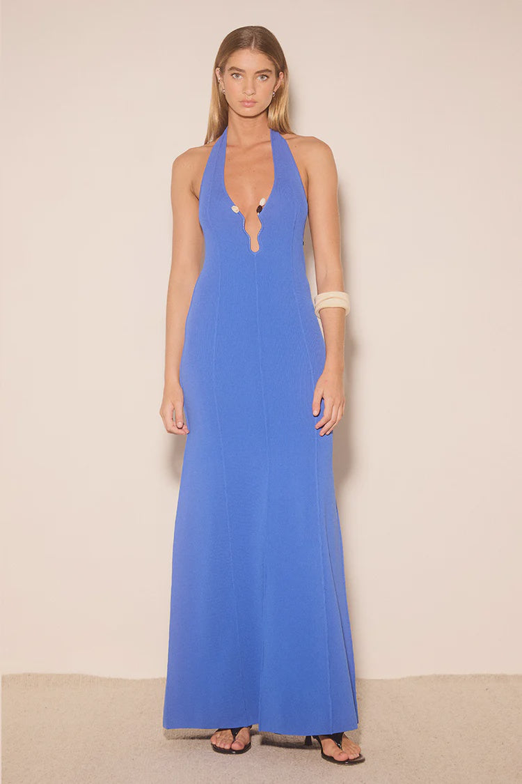 Nile Knit Dress - Azul Blue