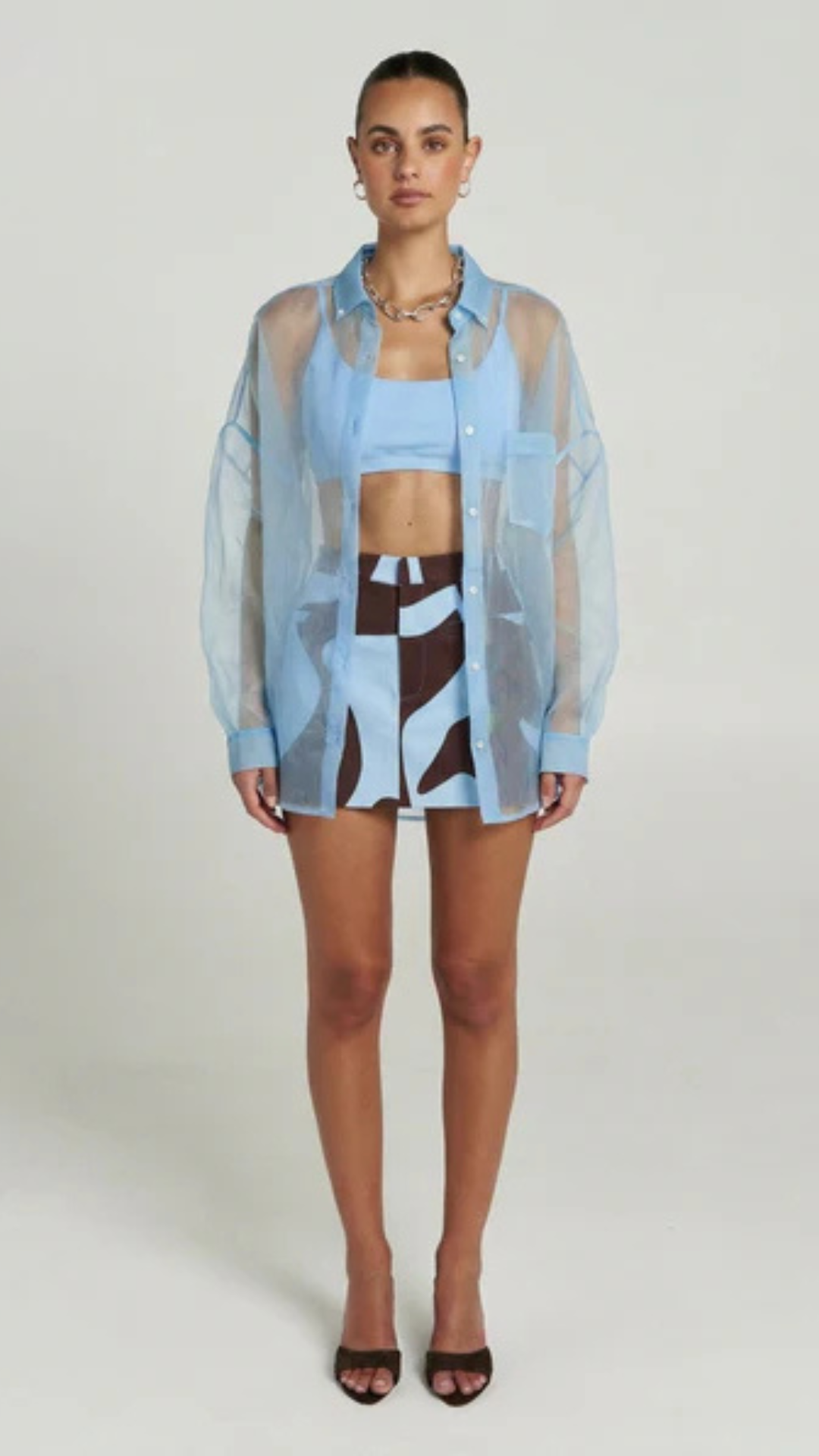 SPORTY CROP - SKY BLUE