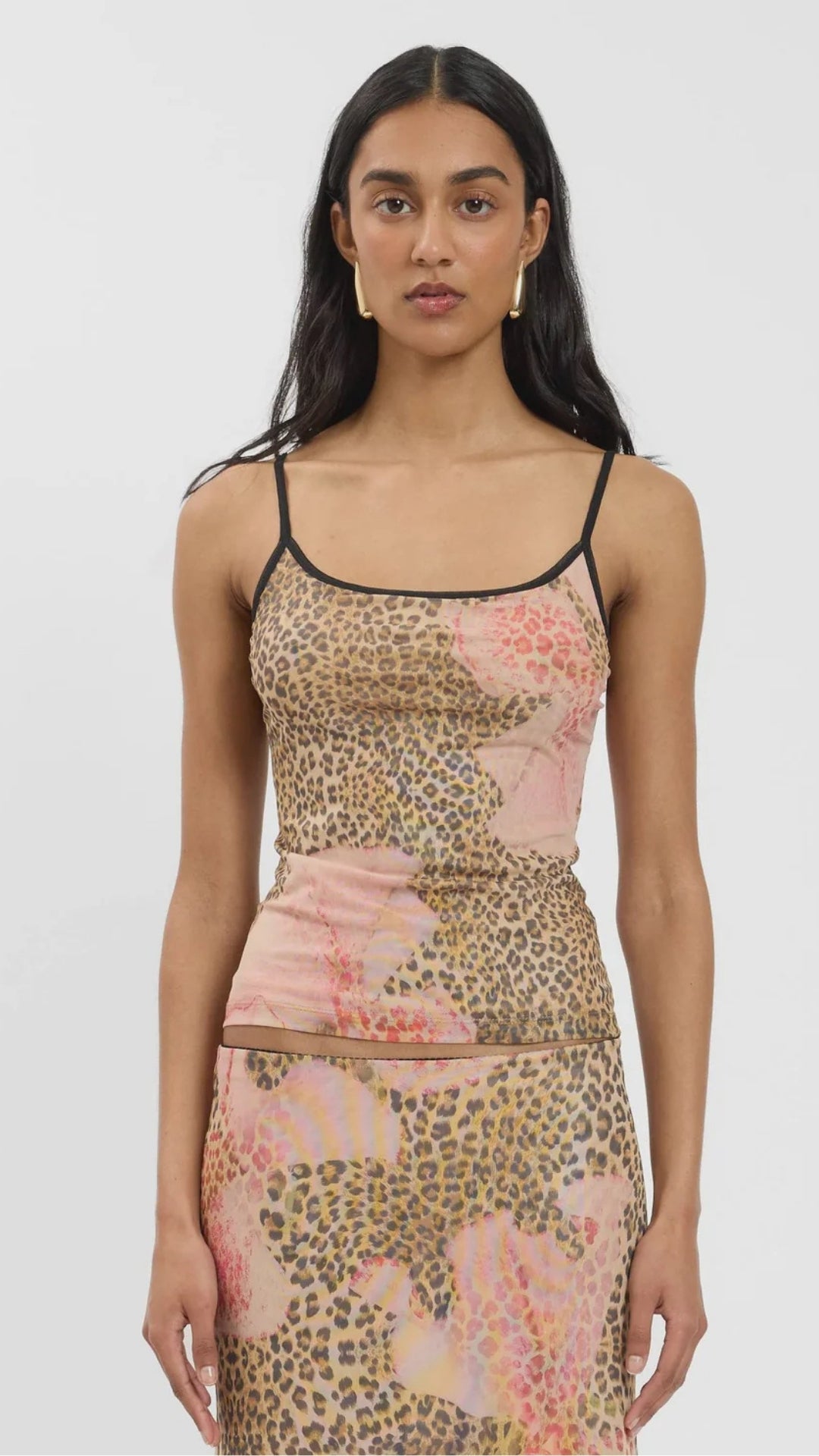 Camisole Mesh Leopard