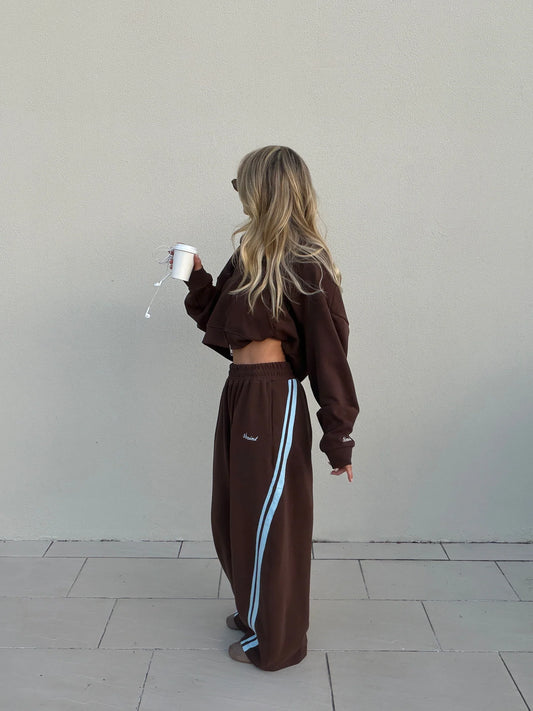 SŚAINT BARREL PANT - BROWN & BLUE