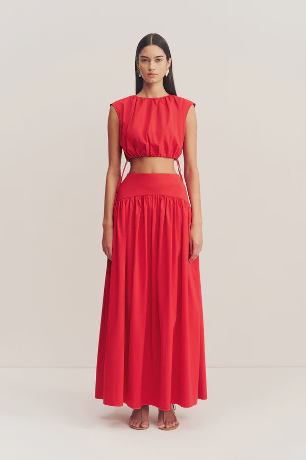 CAMPBELL GATHERED TOP - GOJI