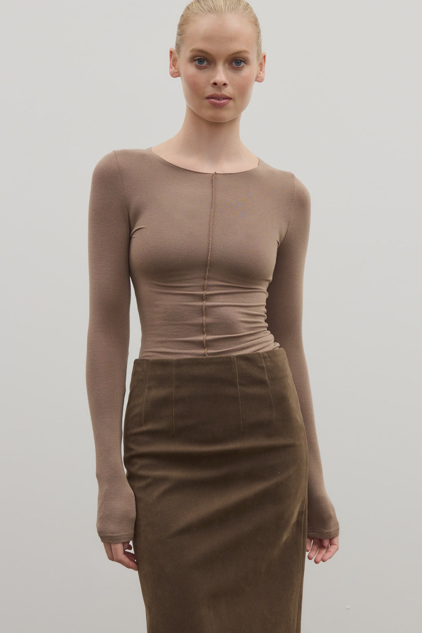 ANISA TOP - CLAY
