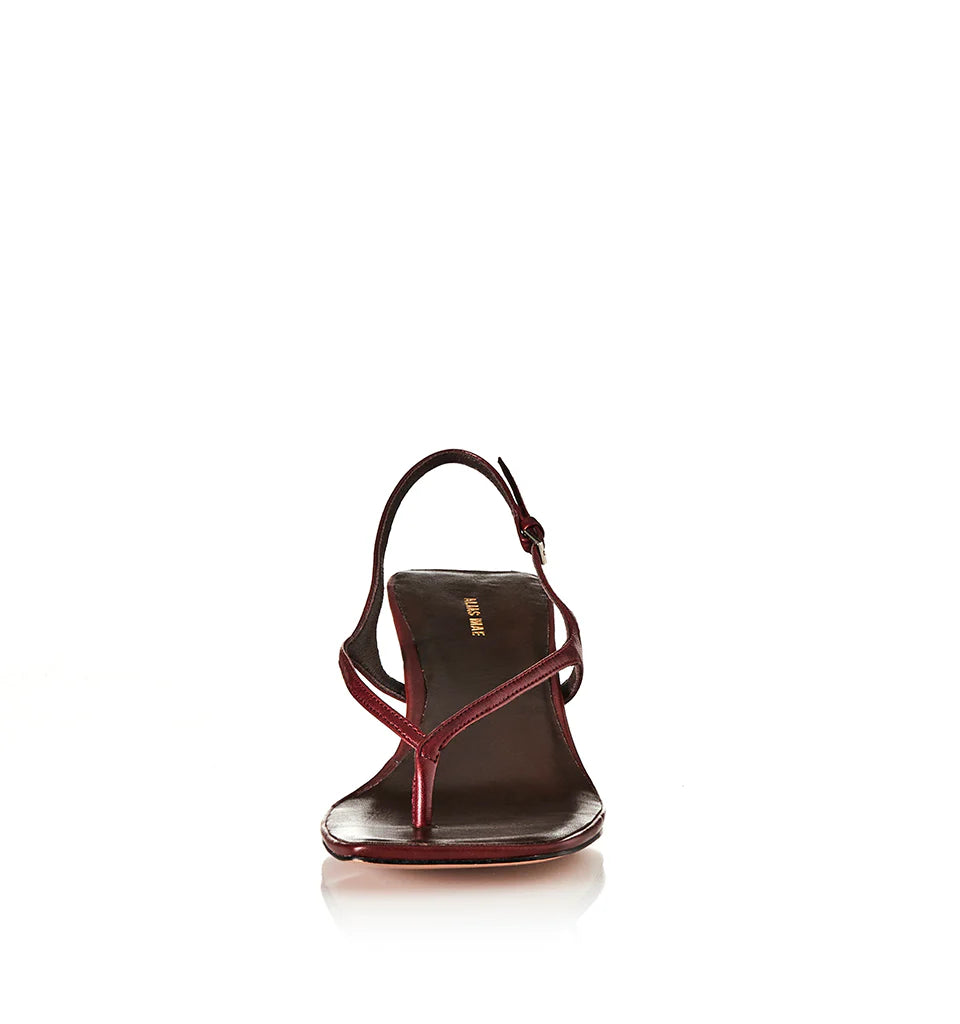 Arlo - Burgundy Oily Leather