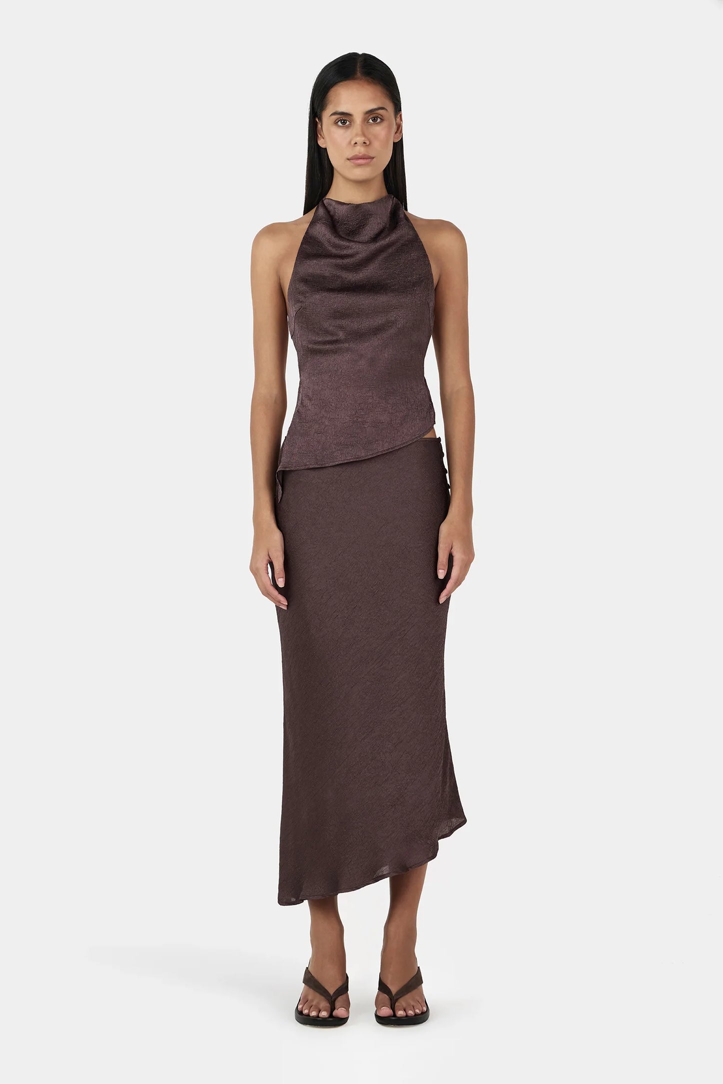 Lucie Asym Midi Skirt