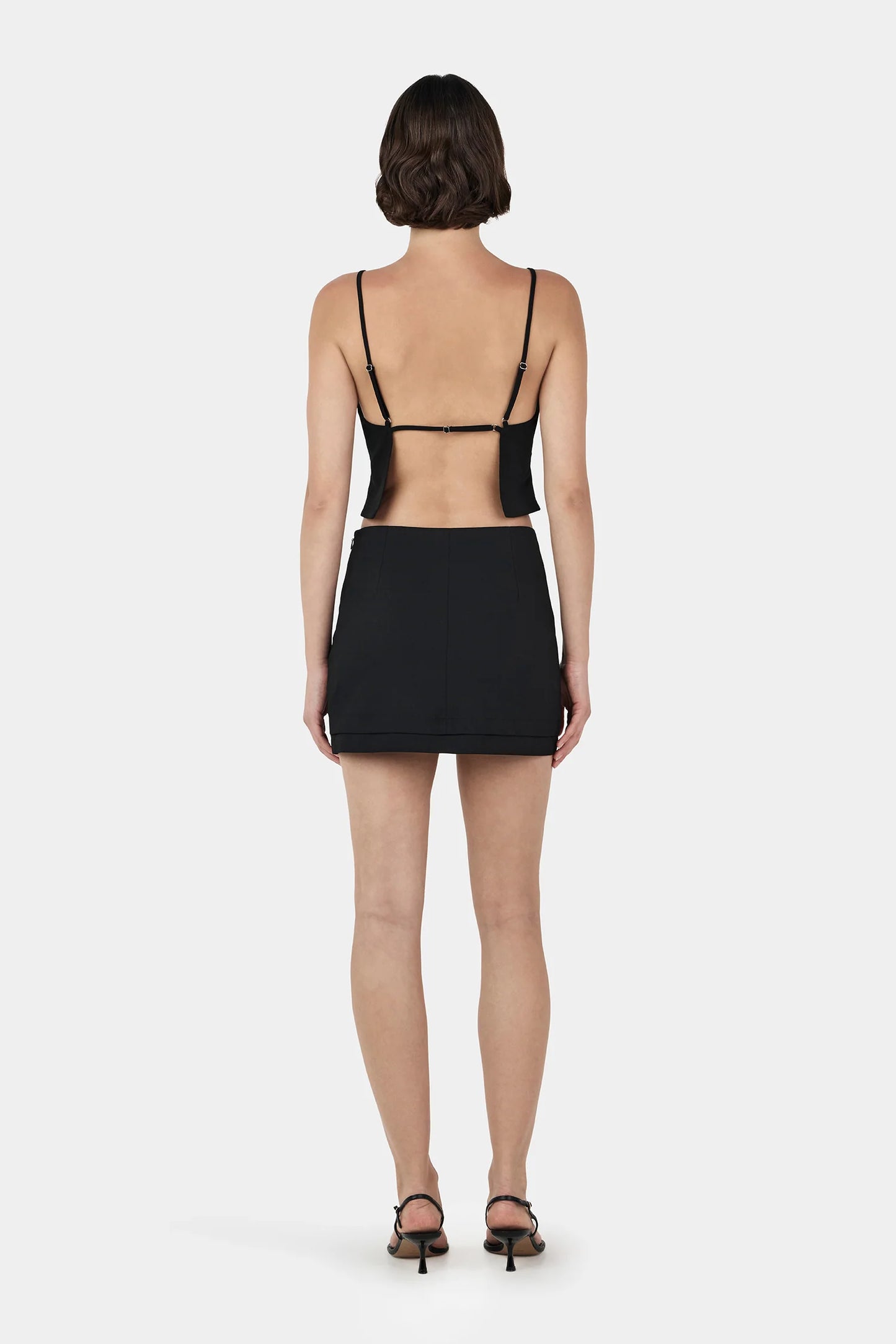Leah Backless Top Black