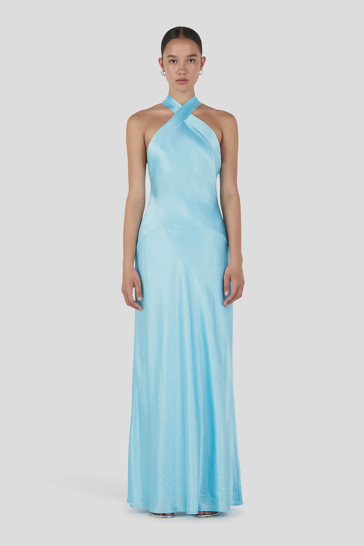THE LUNAR MAXI DRESS - AQUA