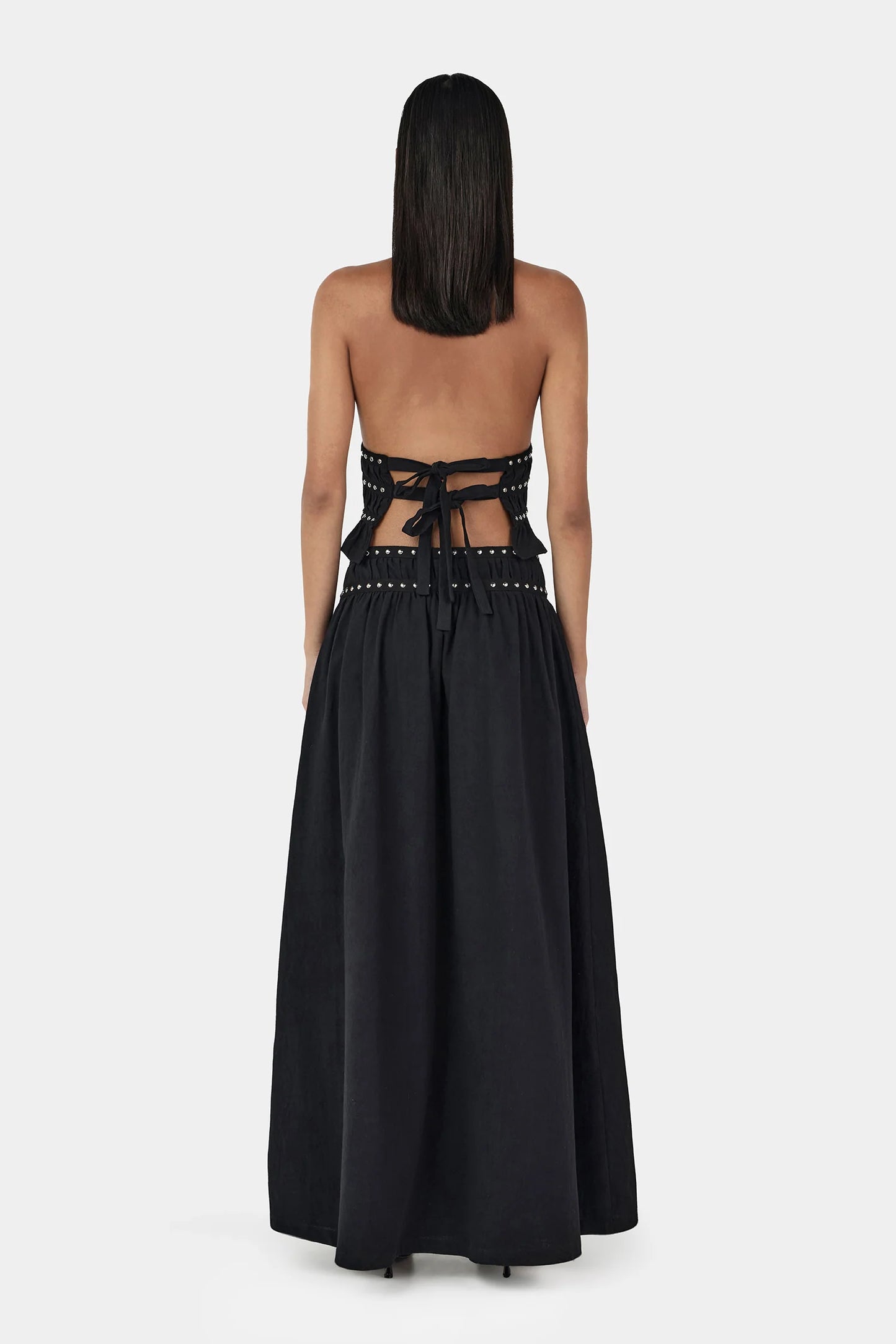 Mavis Studded Top Black