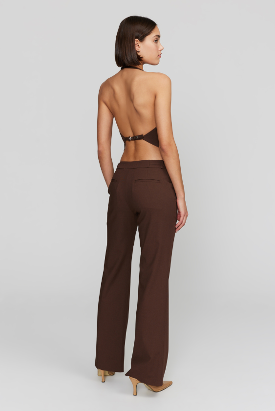 PATRICK SUIT PANT - CHOCOLATE