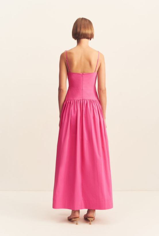 Campbell Square Neck Maxi Dress - Pink
