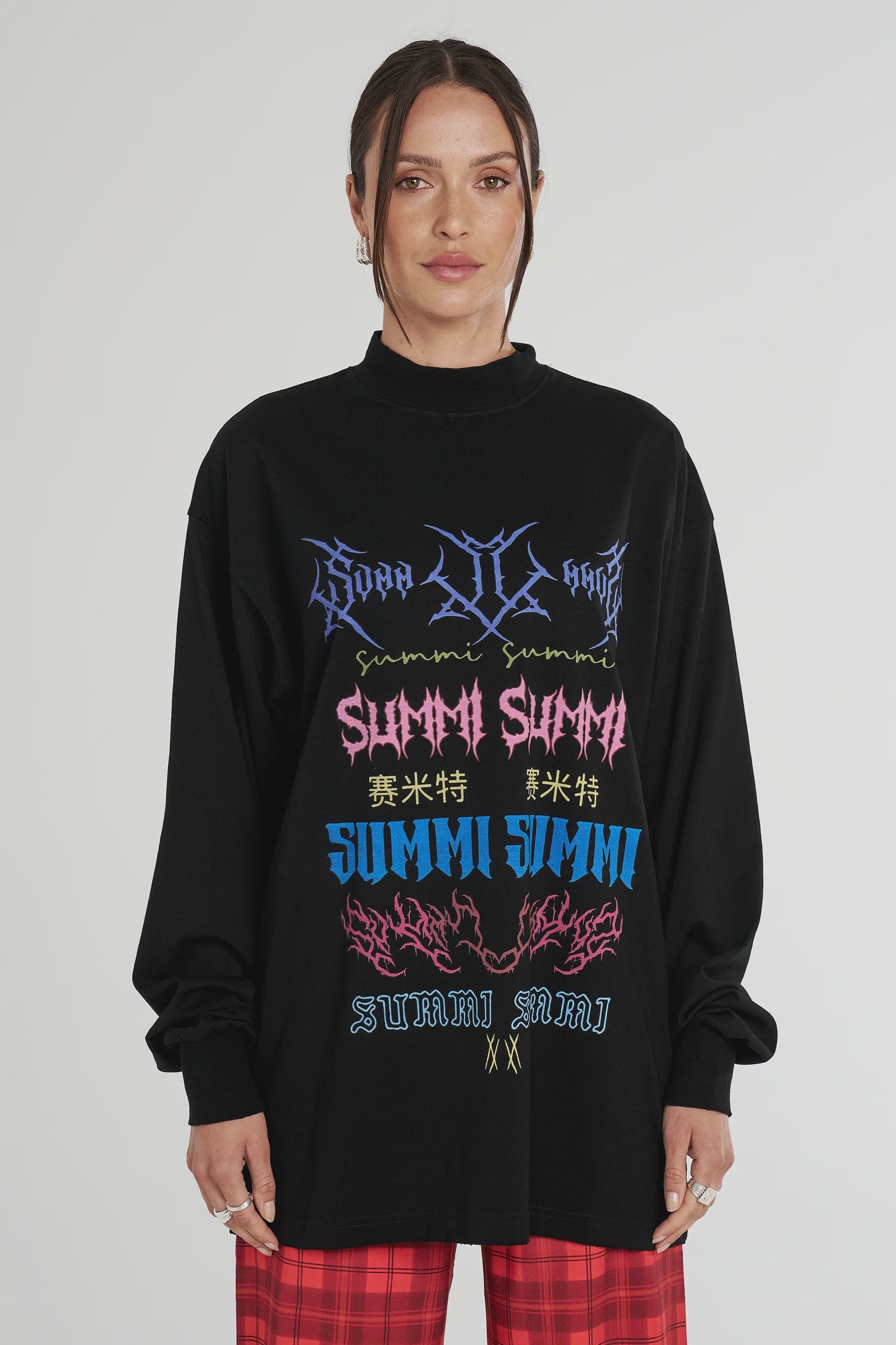 LS BAND TEE - BLACK