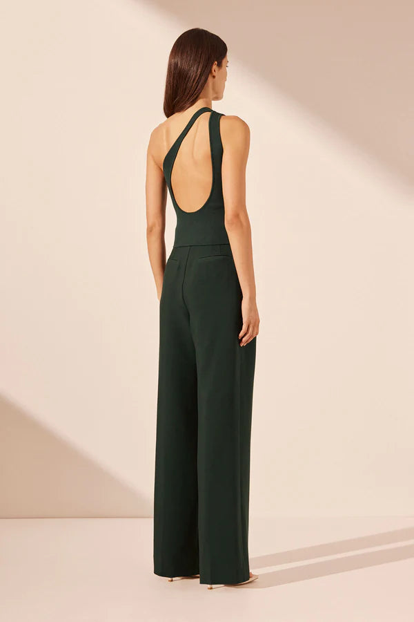 BASIC ONE SHOULDER OPEN BACK TOP