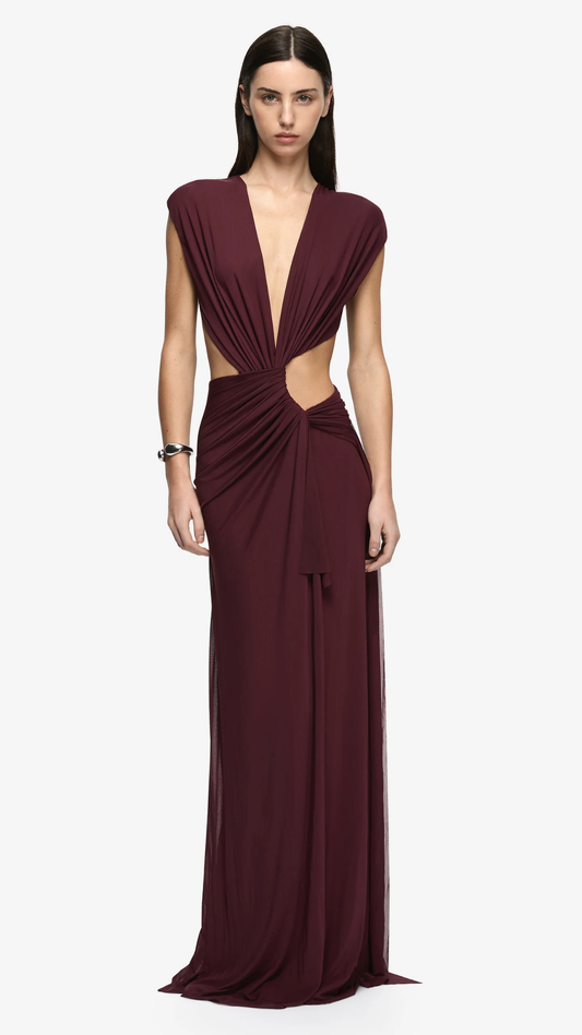 ODEA MAXI DRESS - PLUM