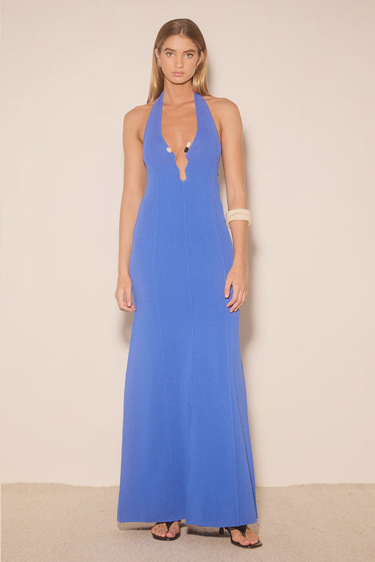Nile Knit Dress - Azul Blue