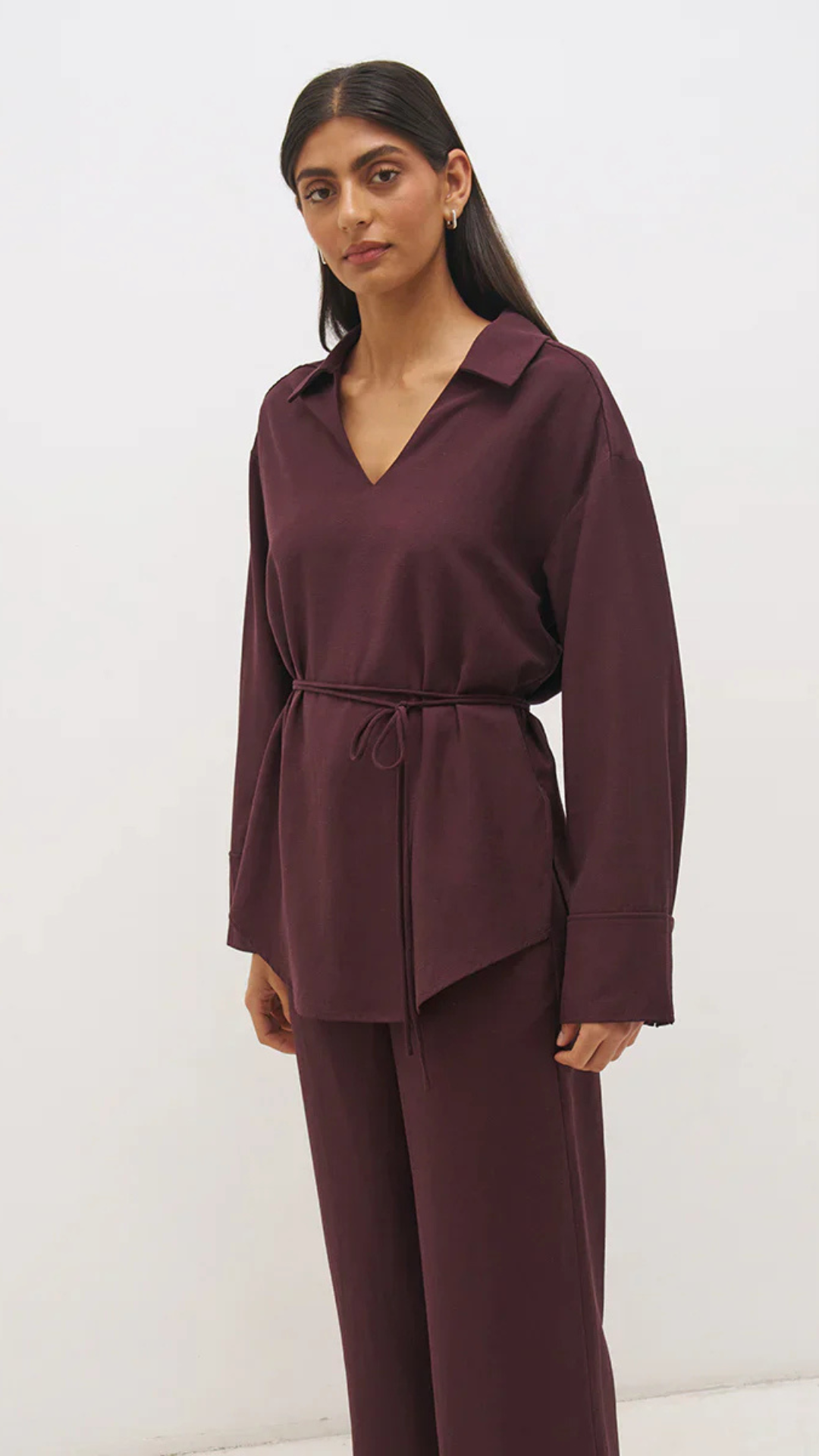 Elira Shirt Bitter Chocolate