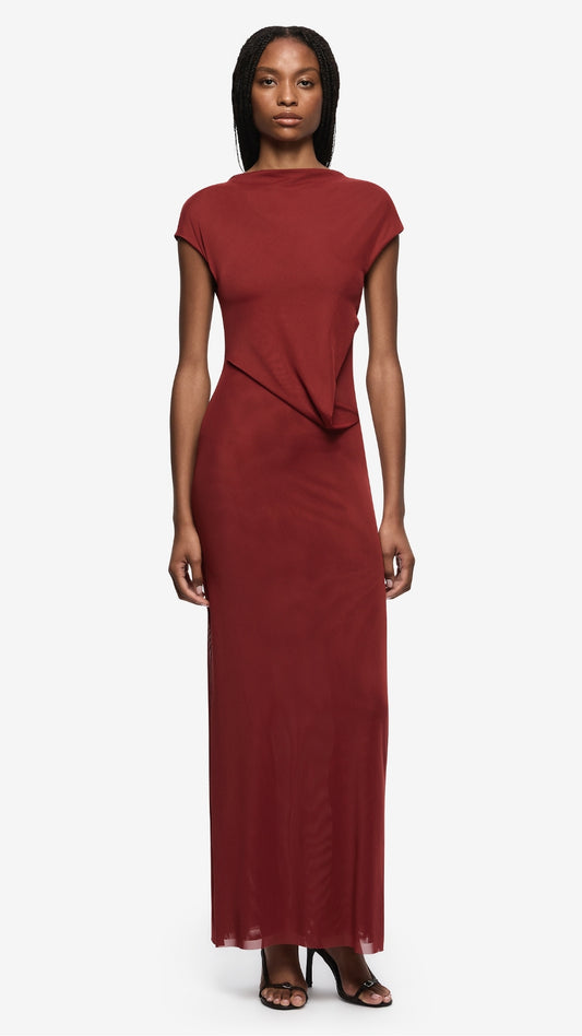 Willorin Layered Maxi Dress in Sangria