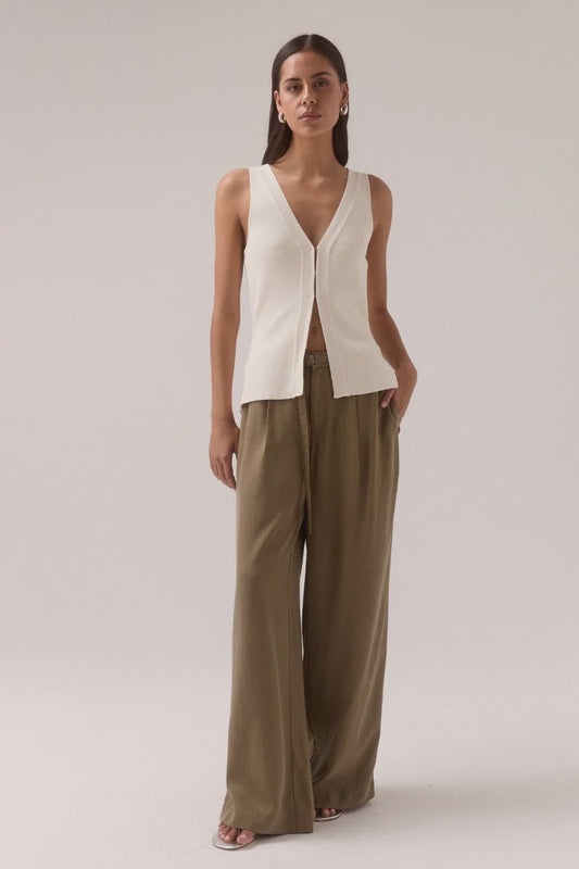 Sentiment Knit Top - Chalk