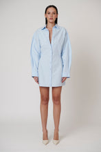 Load image into Gallery viewer, BAYSE- EASTON SHIRT DRESS ICE BLUE
