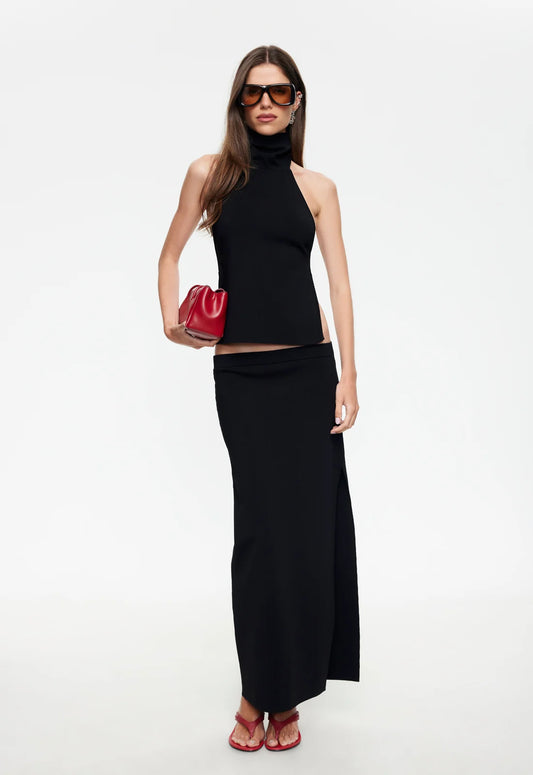 AFTER HOURS MAXI SKIRT - VINYL
