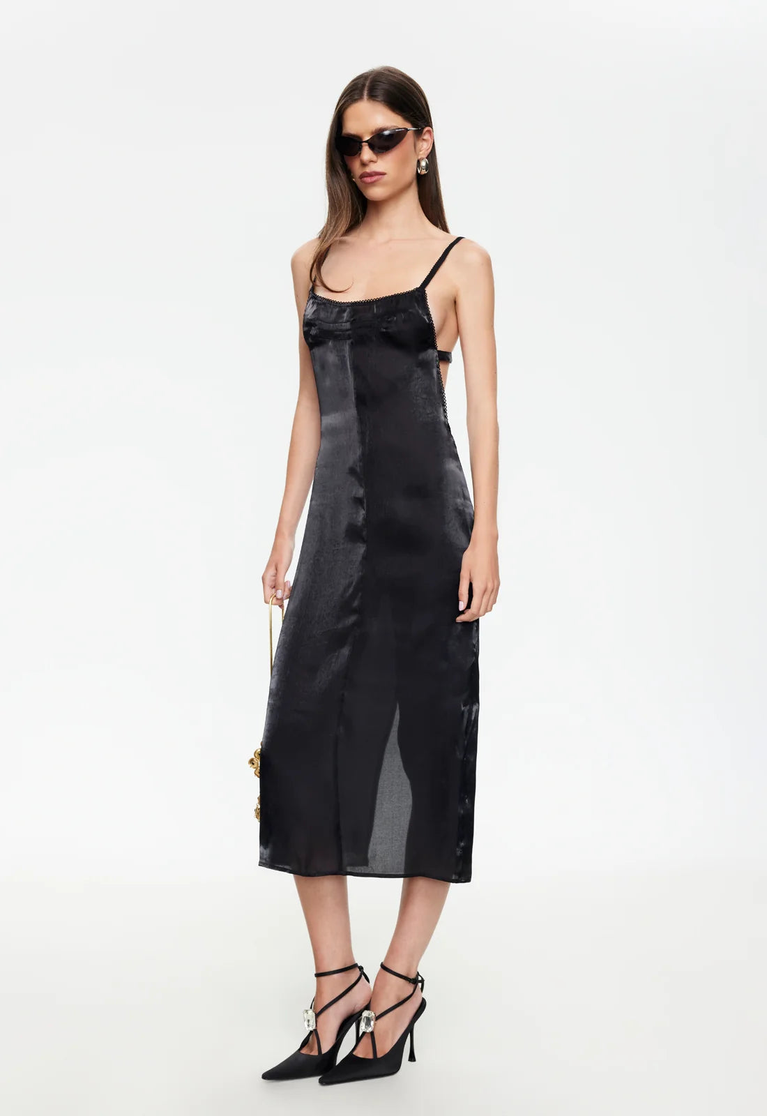 ELECTRA MIDI DRESS - NOIR