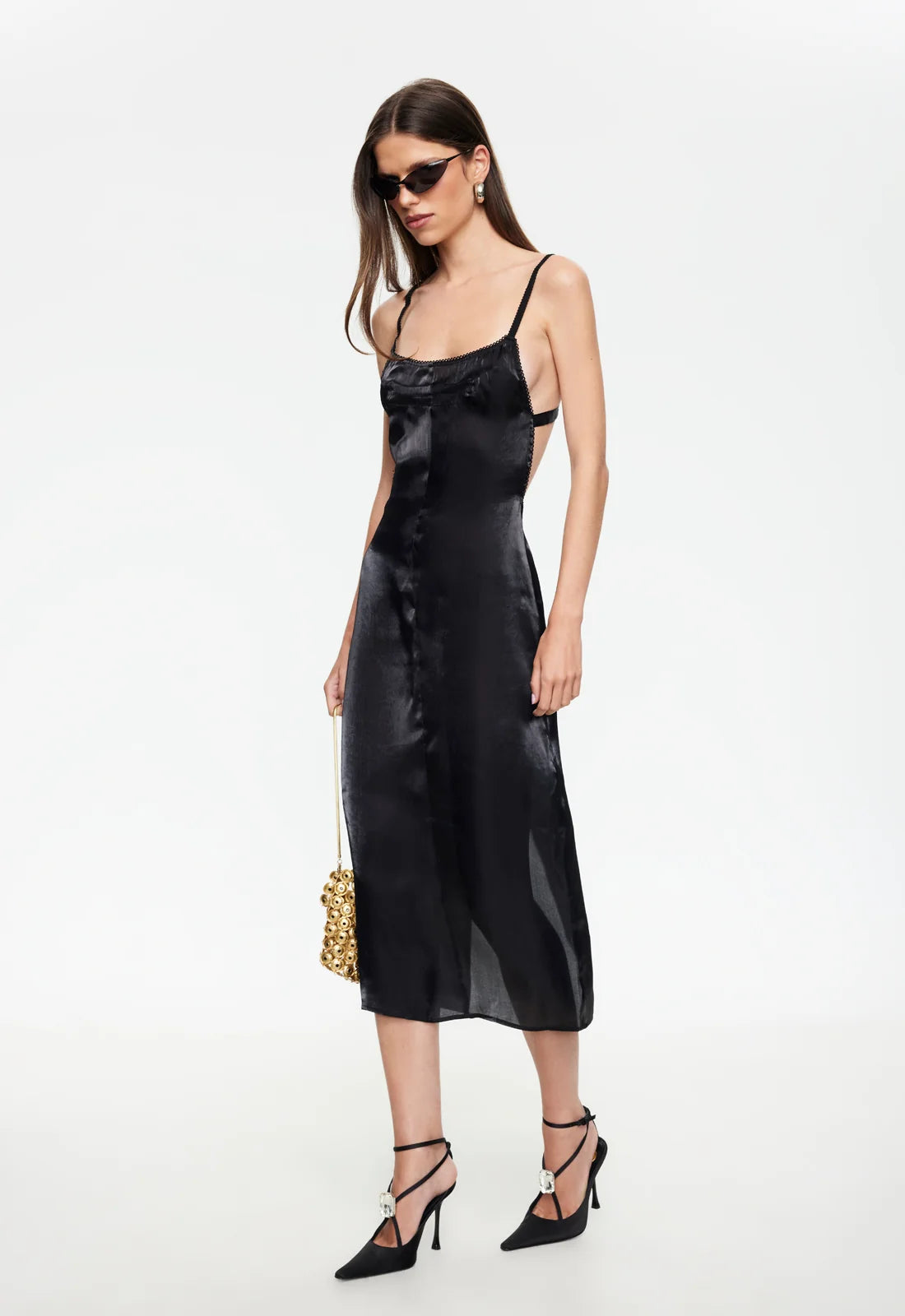 ELECTRA MIDI DRESS - NOIR