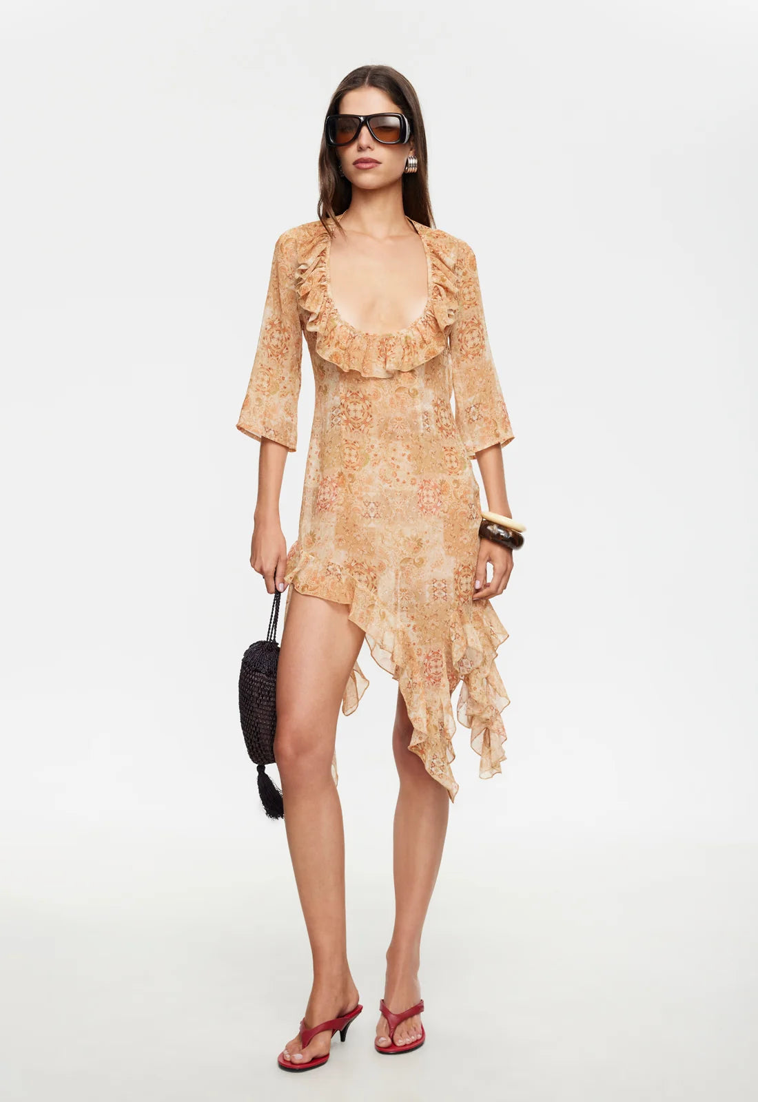 CARRIE MIDI DRESS - NECTAR FLORAL
