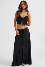 Load image into Gallery viewer, SNDYS - OPHELIA TIE UP CAMI - BLACK
