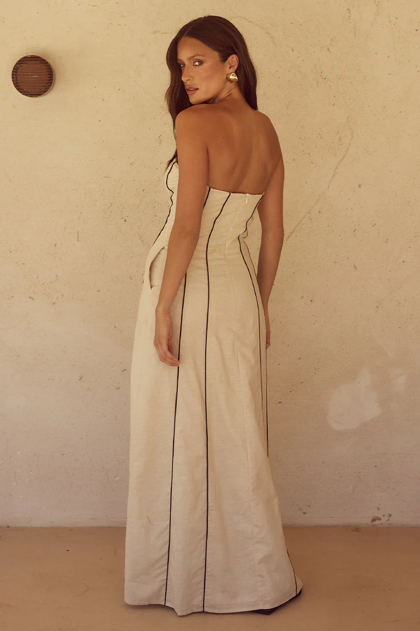 RAVELLO MAXI DRESS - CREAM