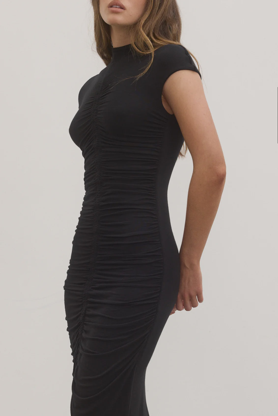 ROSALIE MIDI DRESS - SHADOW