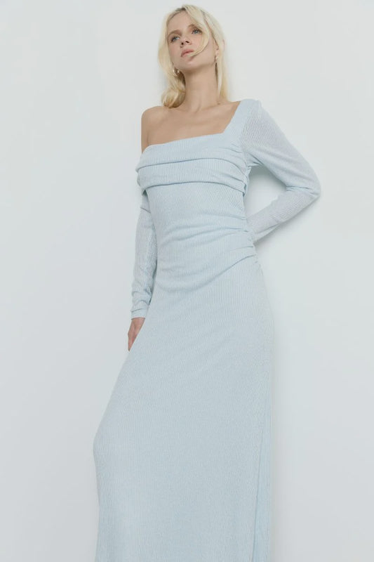 ALIGN ONE SHOULDER DRESS - GLACIER