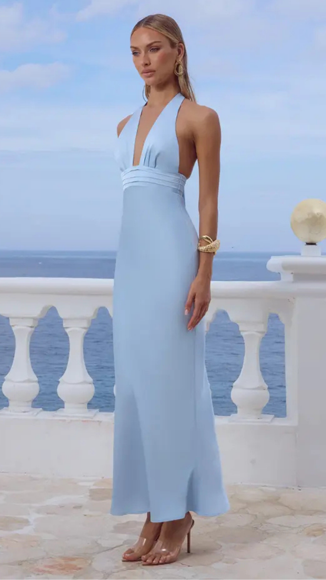 Sylvie Maxi Dress  -Sky Blue