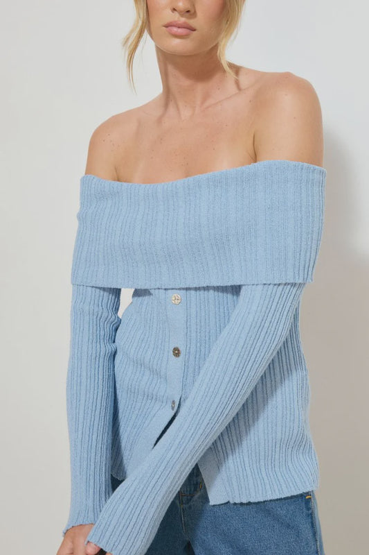 ETERNAL KNIT TOP BLUEBELL
