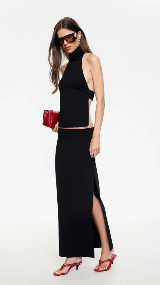 AFTER HOURS MAXI SKIRT - VINYL