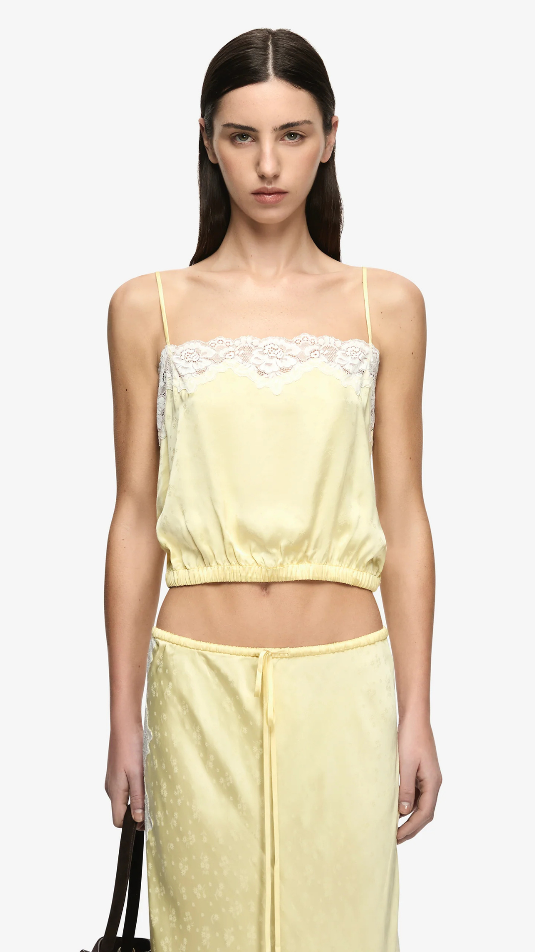ZANA TOP - LEMON CREAM /IVORY