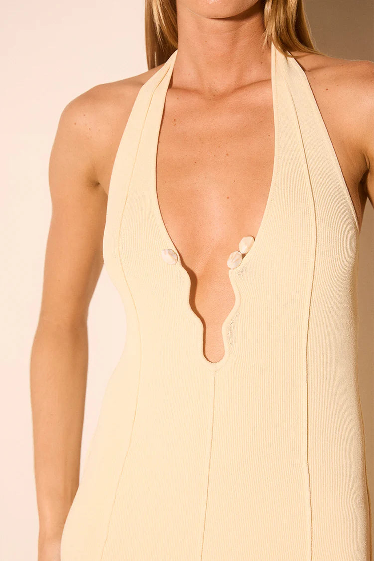 Nile Knit Dress - Butter