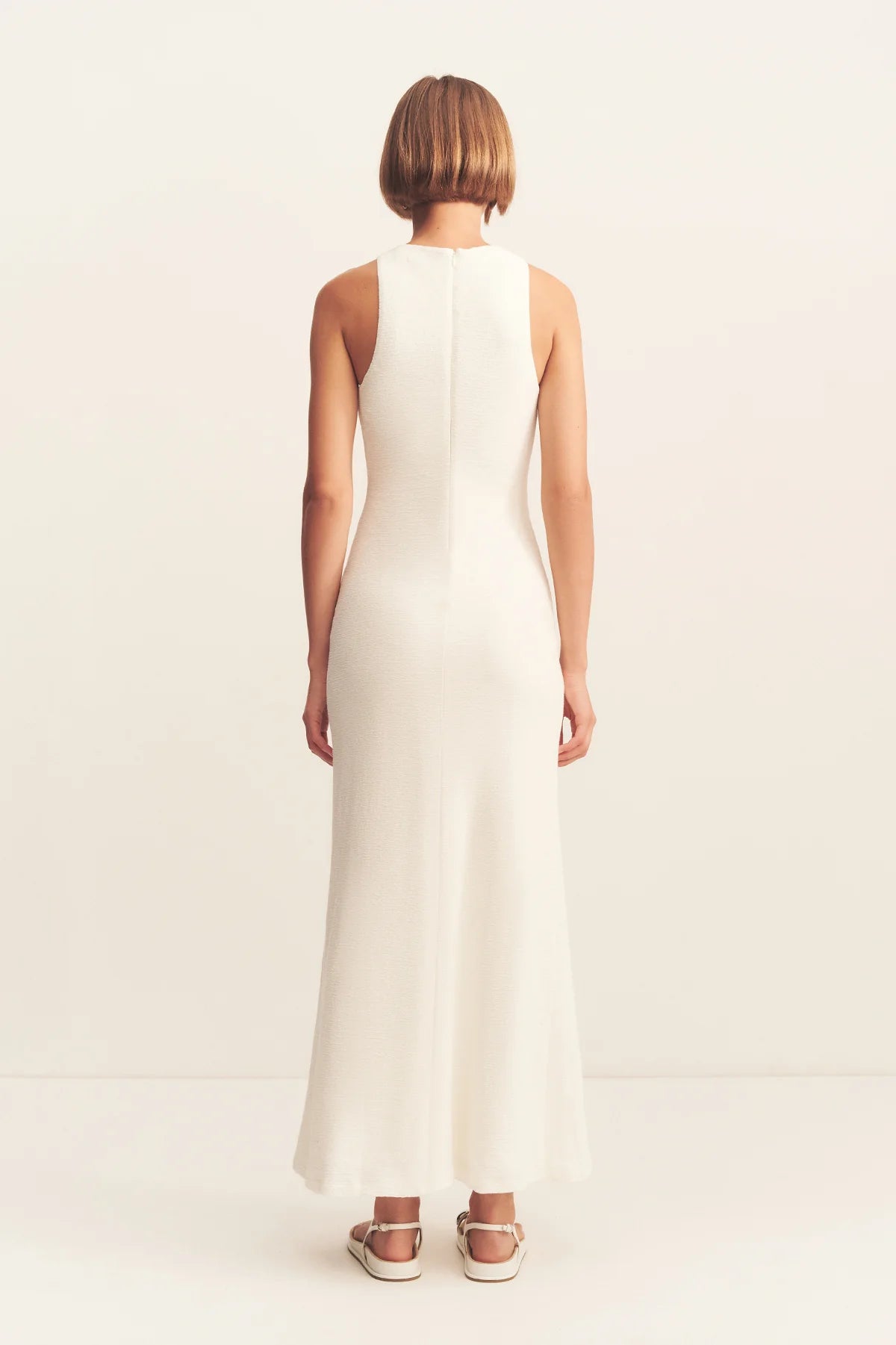 Beau Gathered Maxi Dress - Ivory