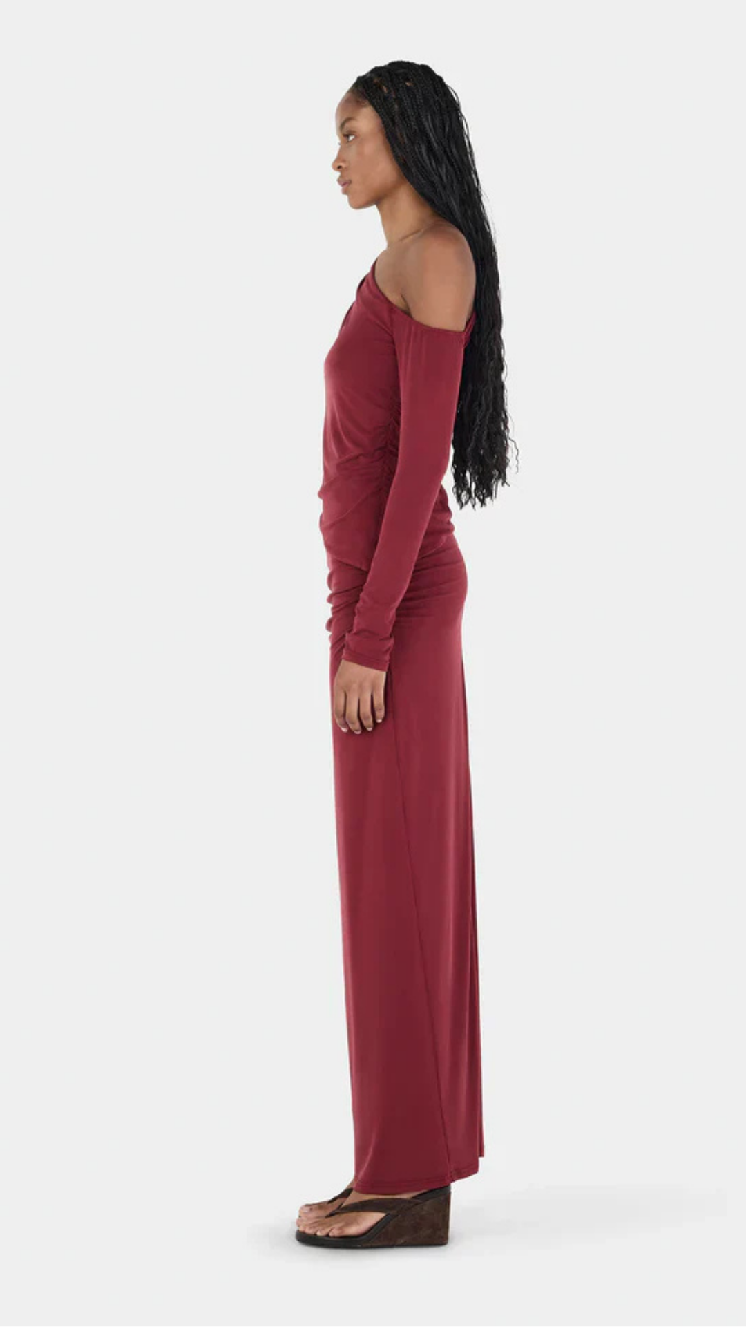 Alba Maxi Skirt Burgundy