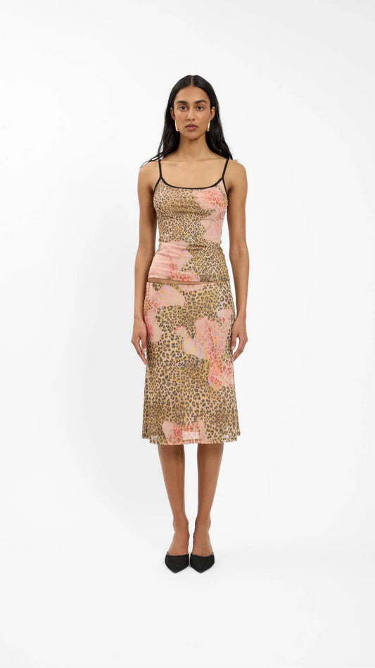 Camisole Mesh Leopard