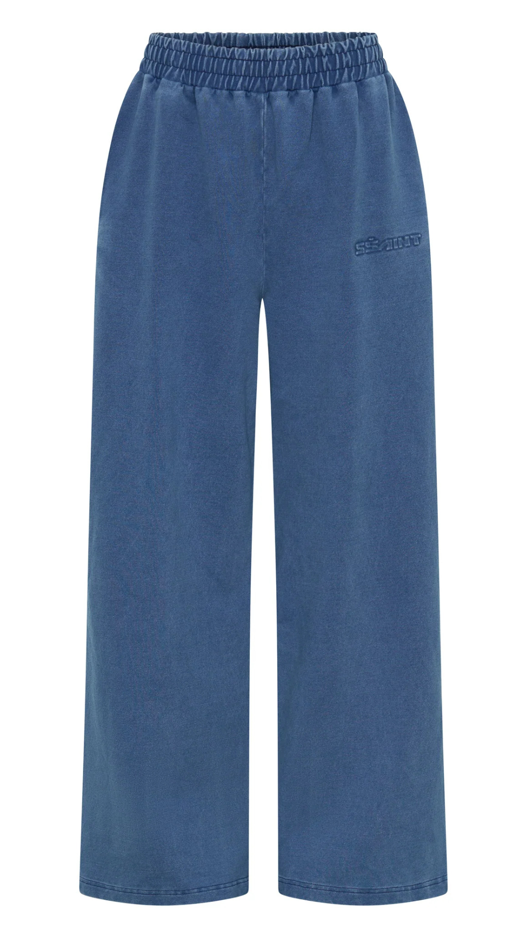 ACID WASH TRACKPANT - DENIM BLUE