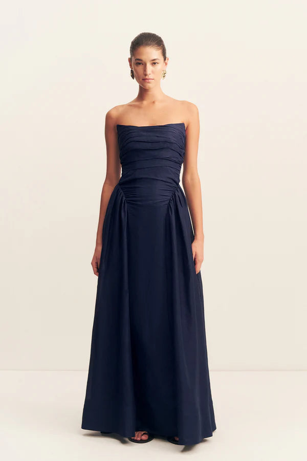 Celeste Strapless Panelled Maxi Dress
