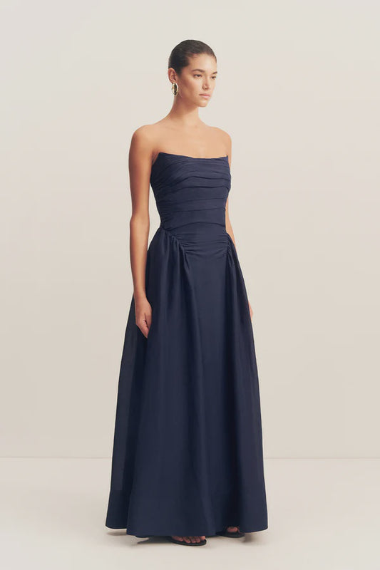 Celeste Strapless Panelled Maxi Dress