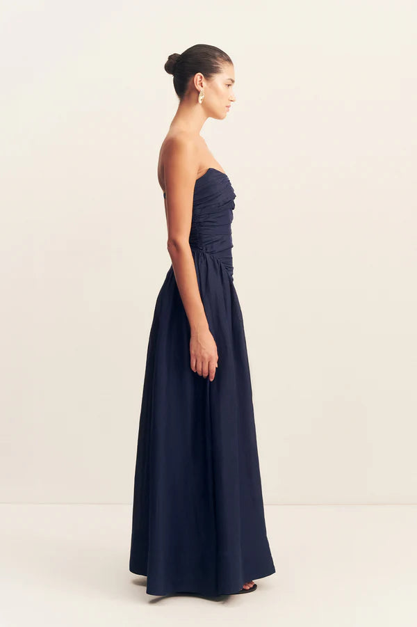 Celeste Strapless Panelled Maxi Dress