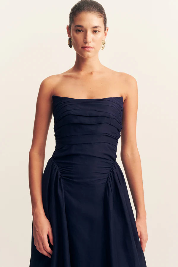 Celeste Strapless Panelled Maxi Dress