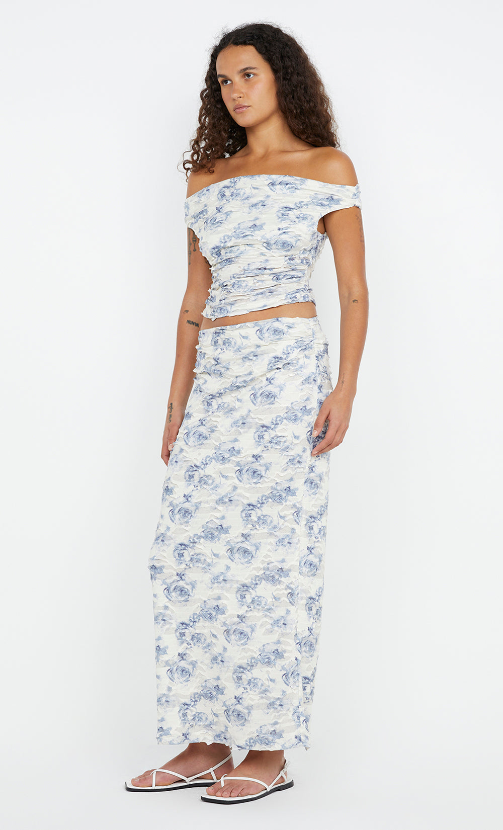 RIVA OFF SHOULDER TOP - ROSE