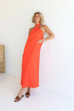 Load image into Gallery viewer, MADISON - AMBER MAXI DRESS- FLAME
