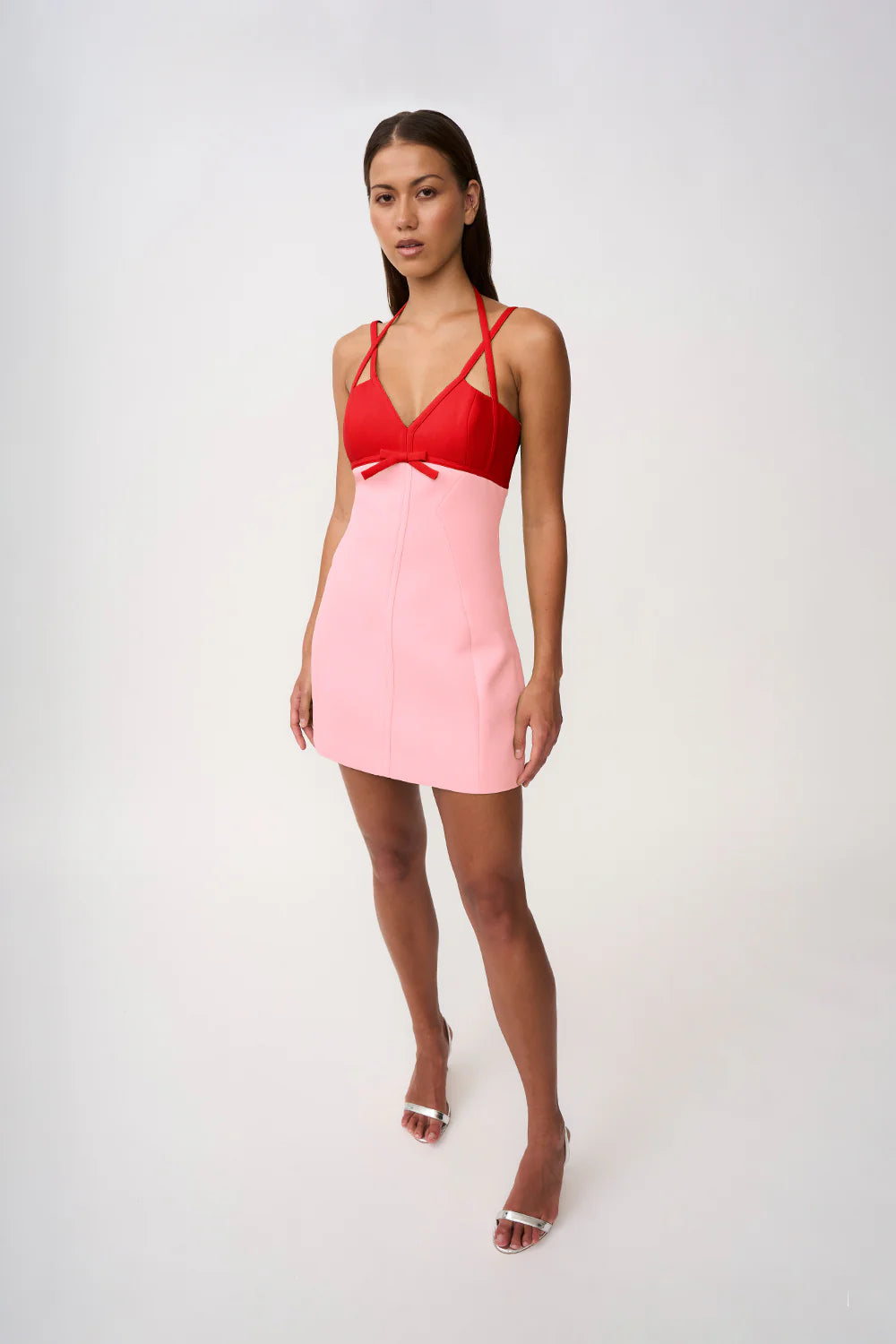 ATHENA MINI DRESS - PINK RED