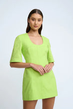 Load image into Gallery viewer, BY JOHNNY- BORA BOX SLEEVE MINI DRESS - SUNNY LIME
