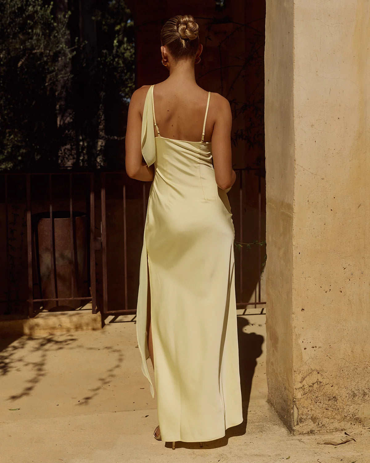 ELARA COWL MAXI DRESS - BUTTER