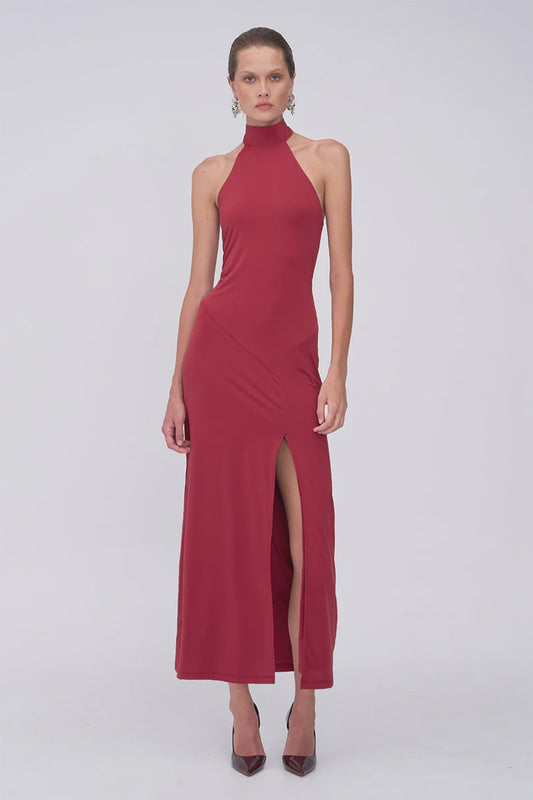Ellie Halter Neck Maxi Dress