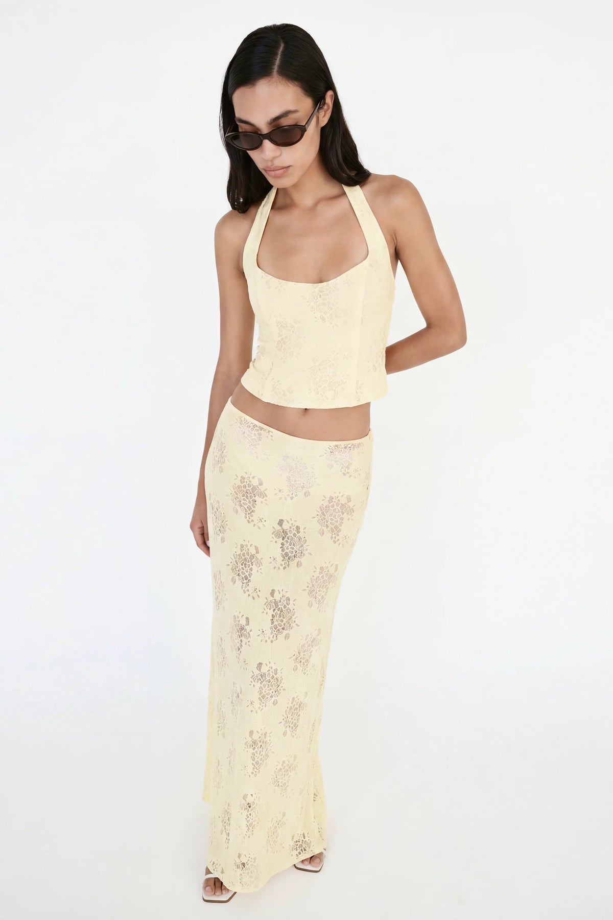 Gem Lace Top Butter